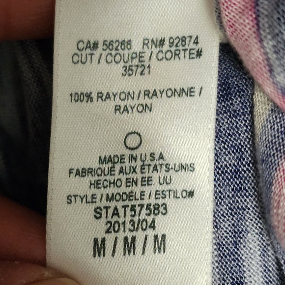 Splendid navy hermosa stripe slub short sleeve tee size medium - Picture 7 of 7